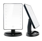 FREE SHIPPING:: Black LED Lighted Cosmetic Makeup Mirror :: CURV Series