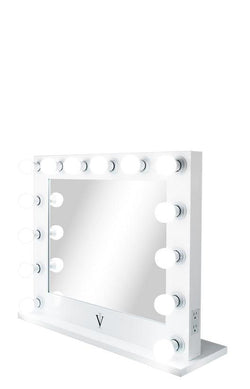 Wide Lighted Hollywood Mirror with Dimmer :: IMPACT Series