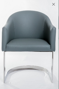 Luxury Clean Slate Grey Vanity Chair  (Only available in Grey)