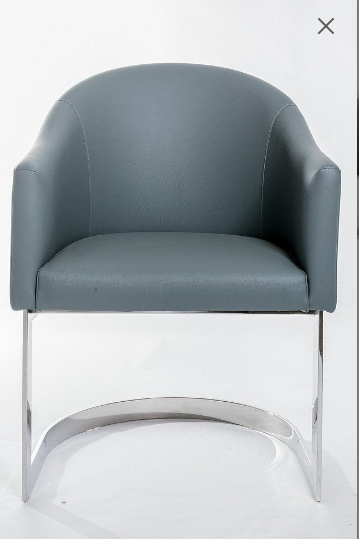 Luxury Clean Slate Grey Vanity Chair  (Only available in Grey)