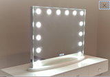 Wide LED Lighted Mirror with Touch Dimmer :: IMPULSE Series