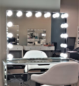 XXL Wide Bluetooth® Hollywood Frameless Mirror With Dimmer :: FOREVER Series