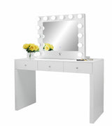 Wide Lighted Hollywood Mirror with Dimmer :: IMPACT Series