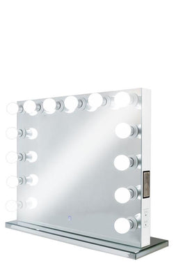 XL Wide Hollywood Frameless Mirror With Bluetooth® & Dimmer --------Stand not included (Wall Mount Only)