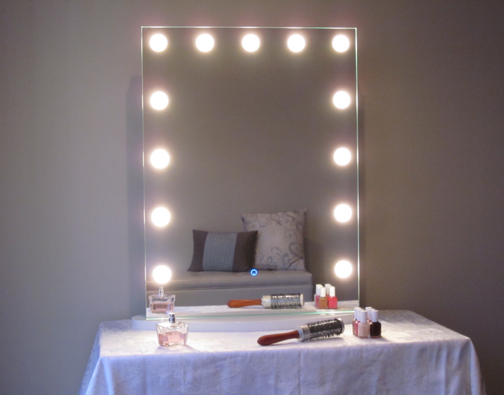 Upright LED Lighted Mirror :: IMPULSE Series