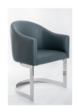 Luxury Clean Slate Grey Vanity Chair  (Only available in Grey)