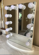Upright Hollywood Frameless Mirror with Dimmer :: FOREVER Series