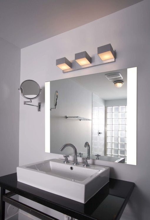 Large Bathroom Vanity Mirror with LED Lighted Edges :: IMPECCABLE