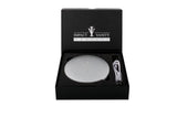 FREE SHIPPING:: Silver Charm LED Lighted Portable Charger Compact Mirror :: CHARM BEYOND Series